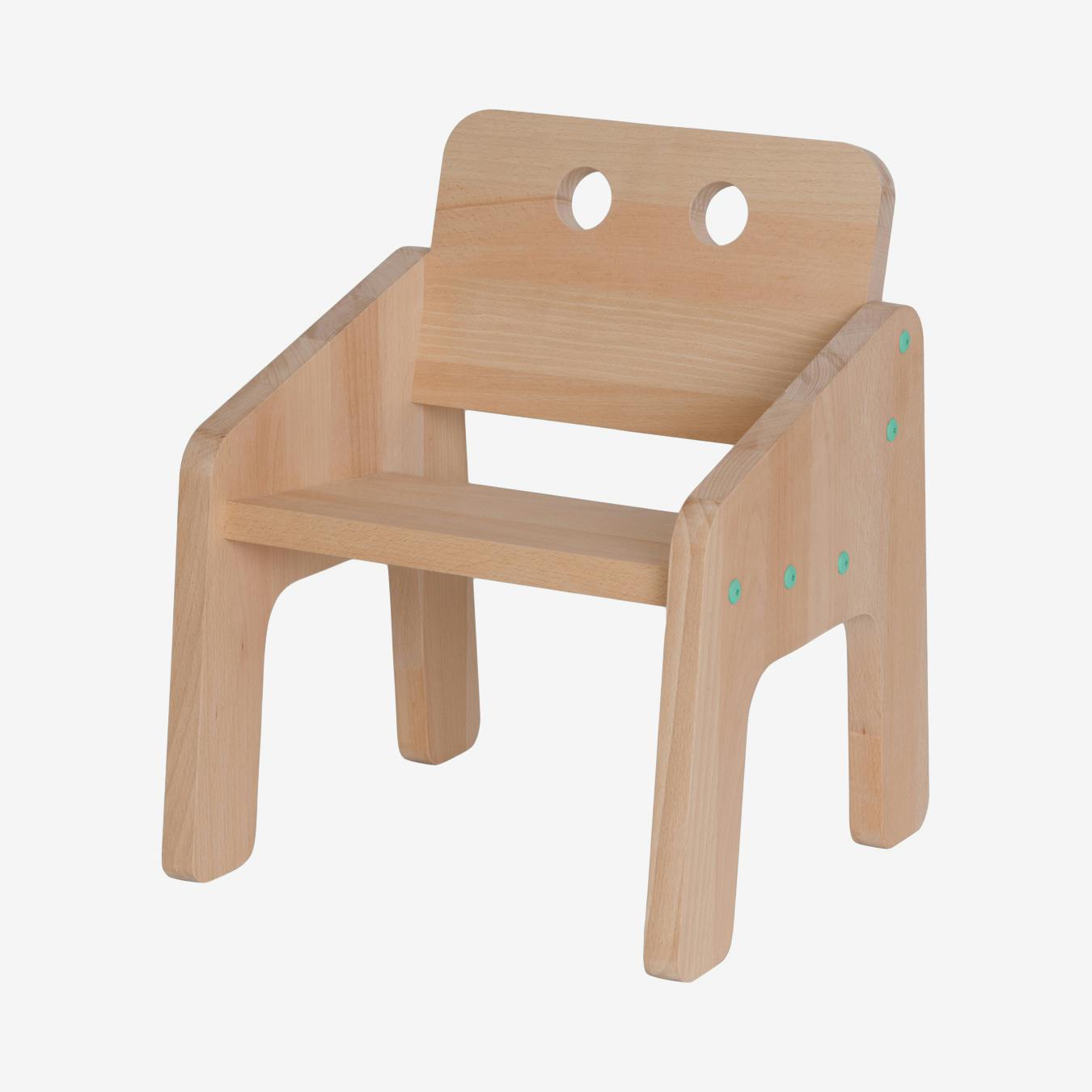 Mini Boudoir Chair Green by Paulette et Sacha Fy